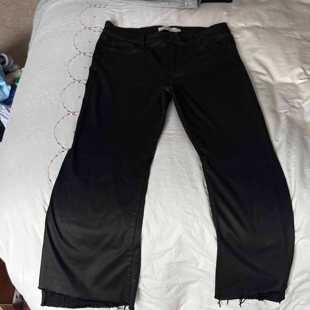 Women's hidden Black Wide-Leg Jeans